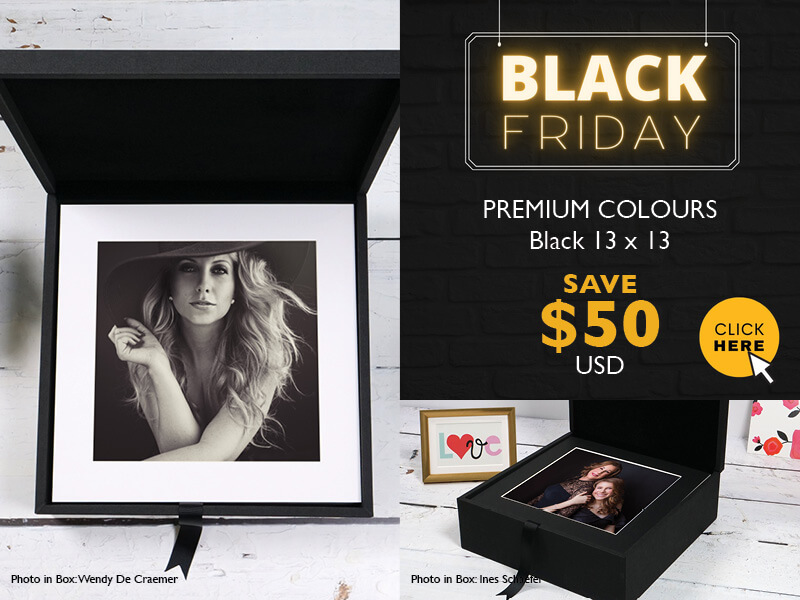 Black Friday Deal - Black 13x13 Folio Box