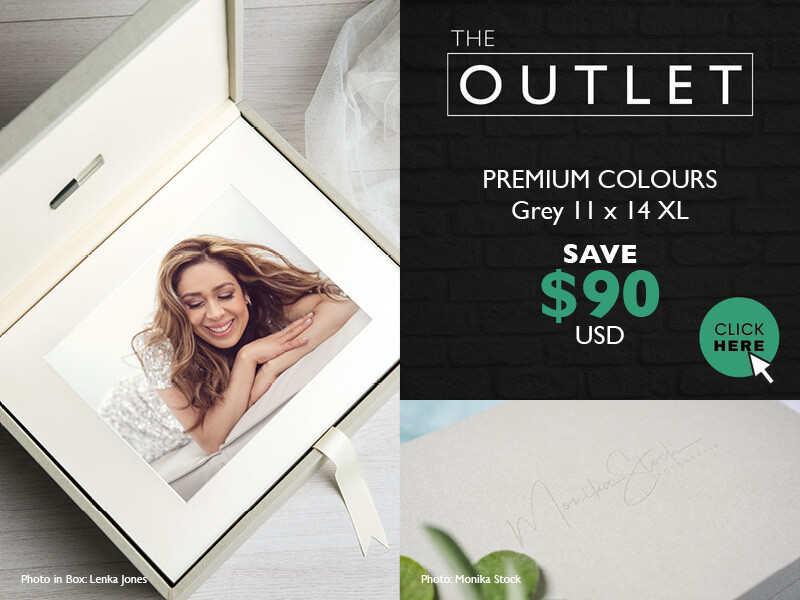 Outlet Clearance - Grey 11x14 XL Folio Box