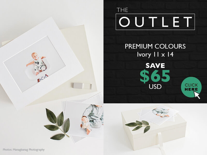 Outlet Clearance - Ivory 11x14 Folio Box