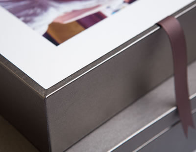 Pewter Folio Box with 7x10 matted prints