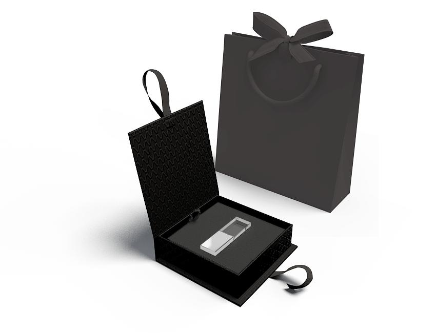 Black USB box crystal
