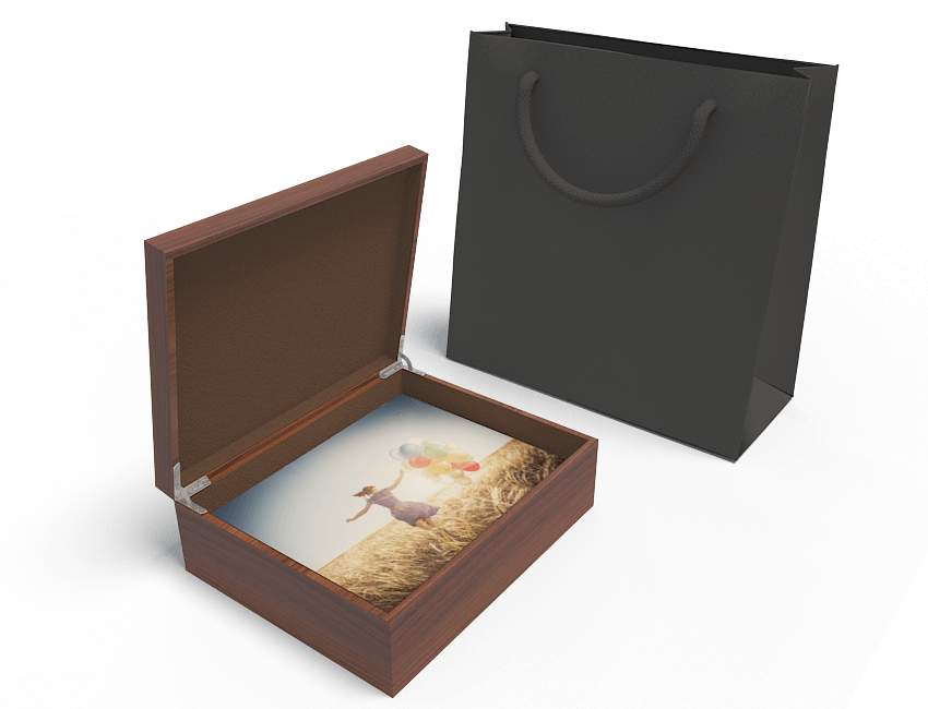 Wood Folio Box