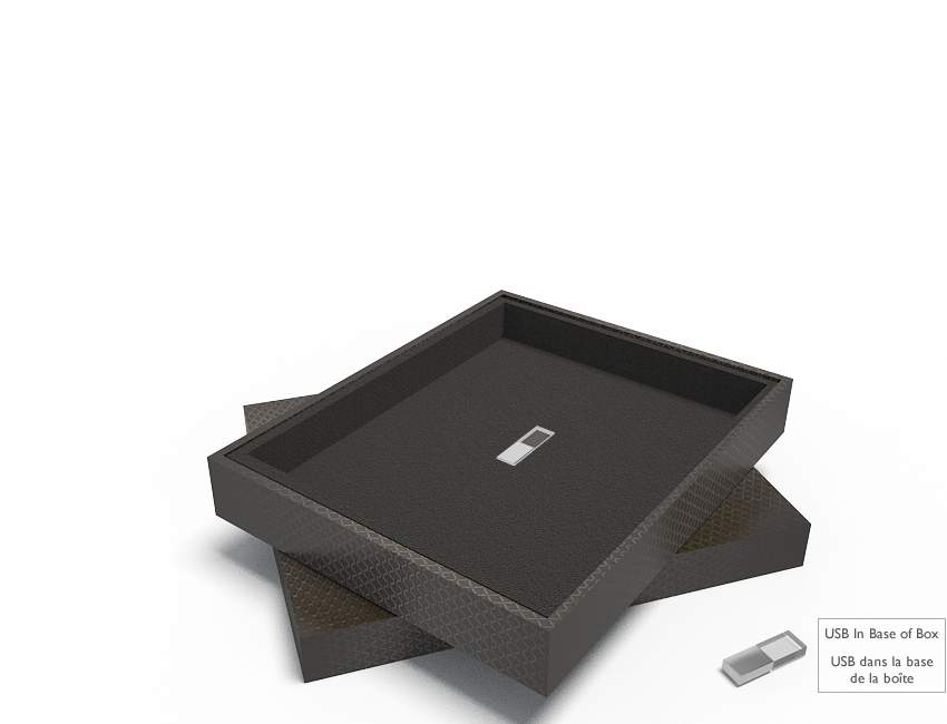 Black folio box - 10