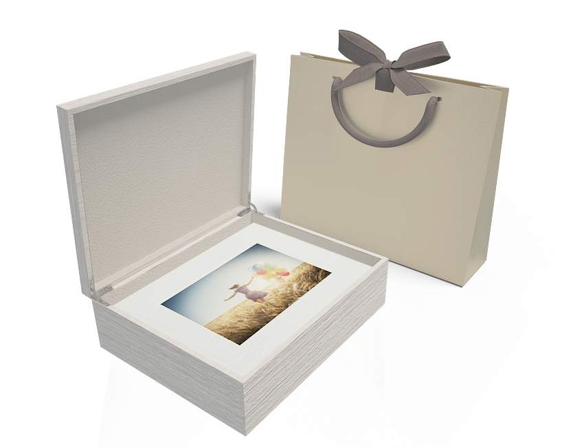 Bowie wood folio box