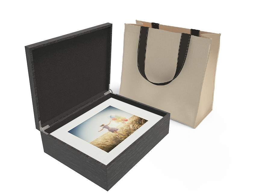 Folio Box with Ivory Bag 