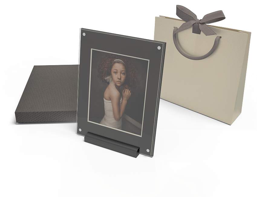 Folio Art Frame 11x14 in a Folio Box, Black Fine-Art mat