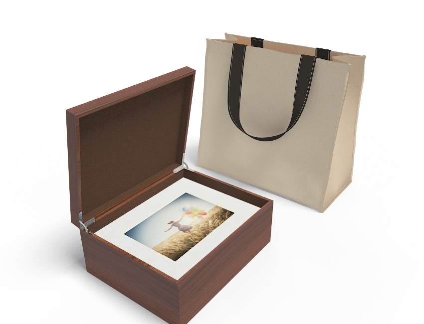 large brown box with 30 mats 