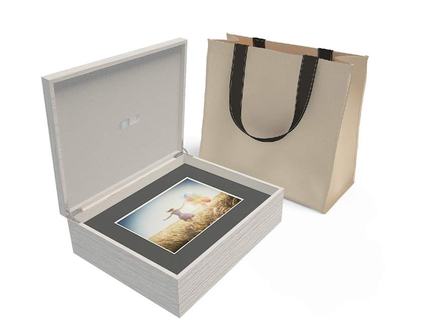 White 14 x 11 HAP Folio Box
