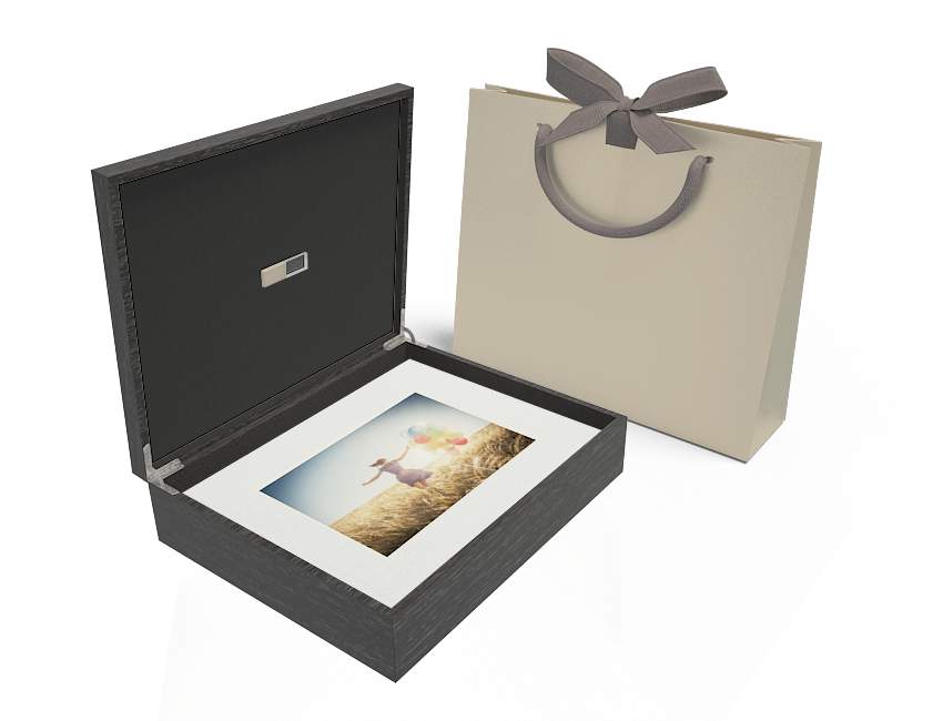 11x 14 Black Folio Box