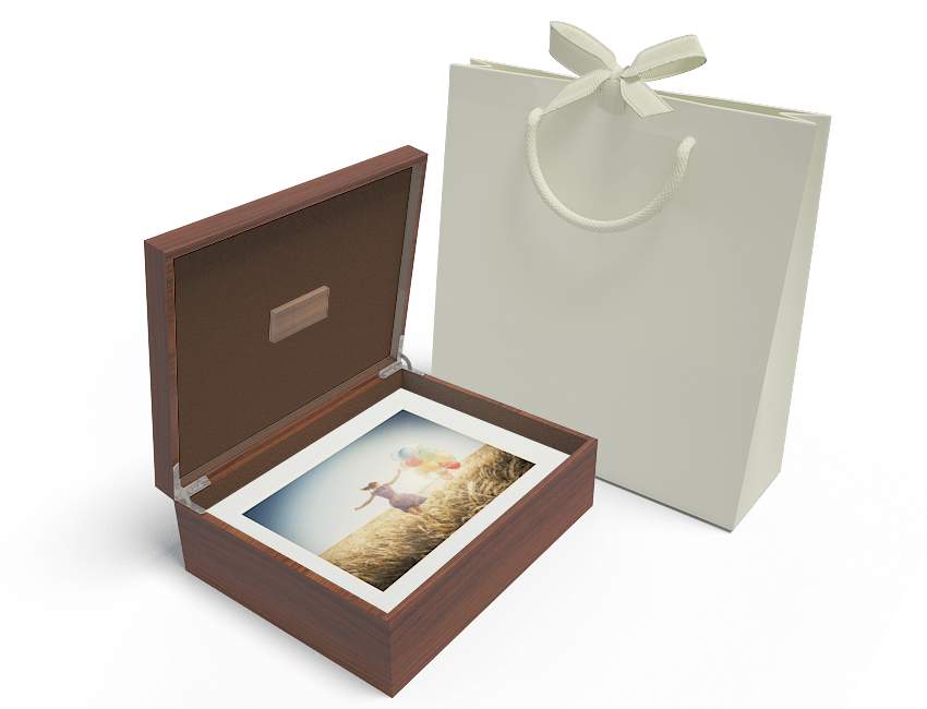 Coffret Bois Petit Modèle 20 PP 15x20 (8x6) Blancs