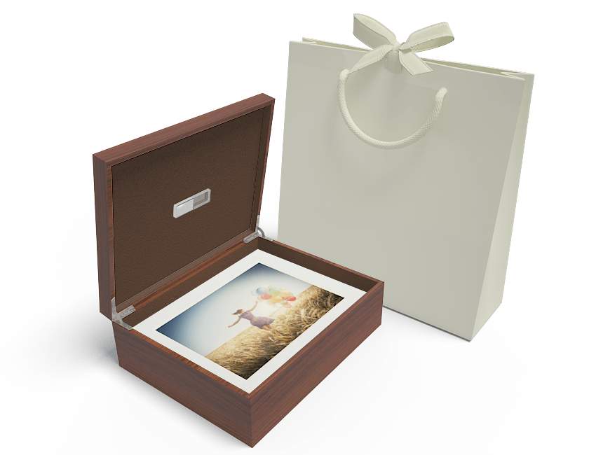 test prix Coffret Folio Premium Bois fenêtre x 20 - 10x8