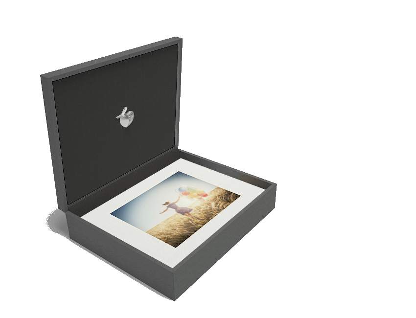 11x14 Lg Box 20 matted prints w/8GB Jeweled Heart FD