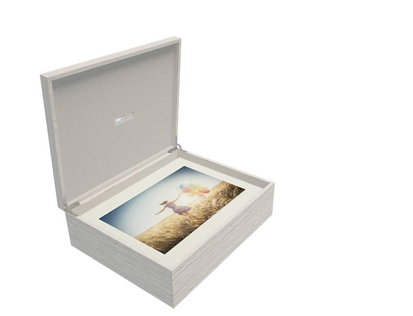 My Custom Design White window box cream mat