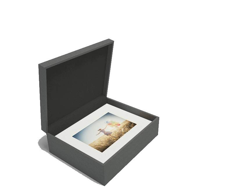 8x10 Black Folio Box - 20 Photos