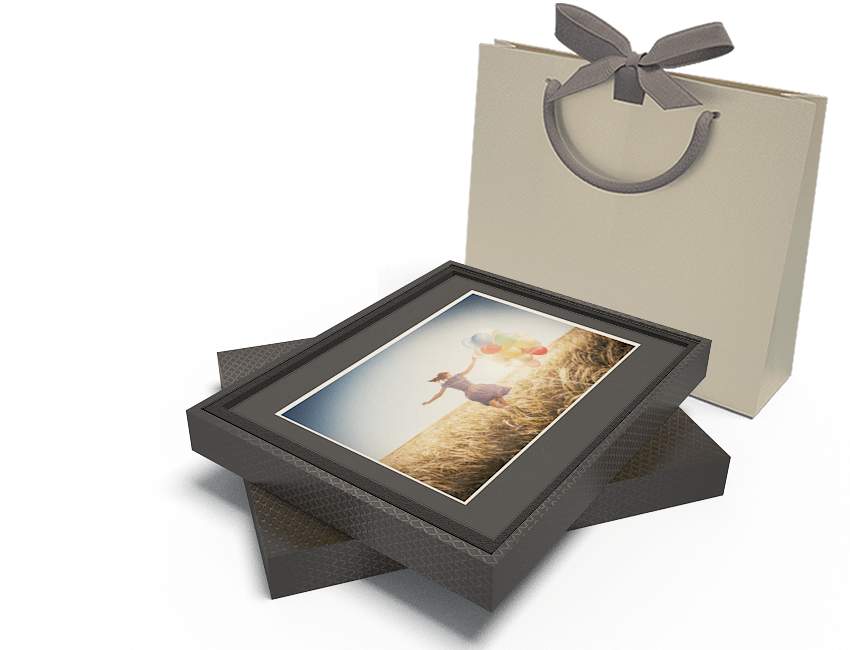 Diamond Box - 14x11 - 5 Mounts only - GOLD