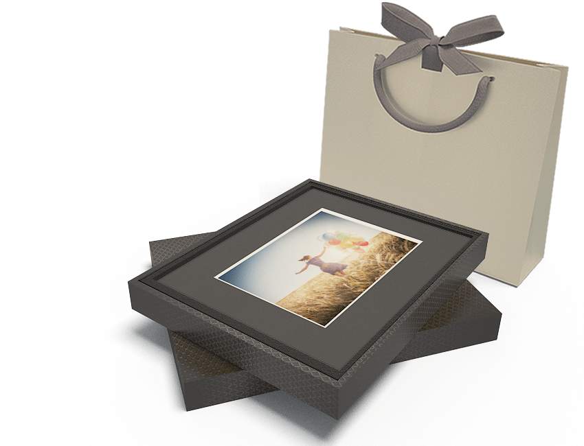 GRANDE BOITE CARTE + PASSE PARTOUT FINE ART NOIR