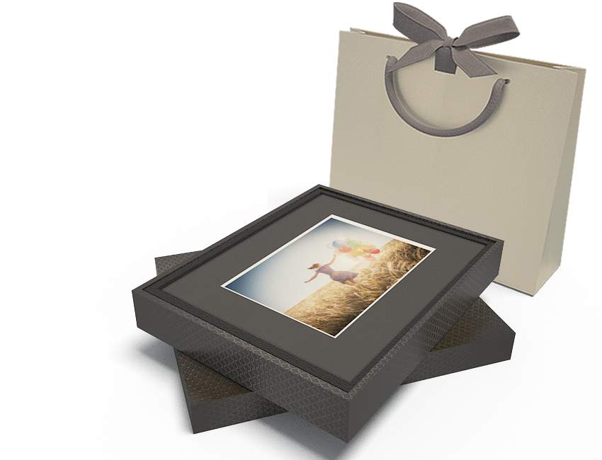 GRANDE BOITE CARTE + PASSE PARTOUT FINE ART NOIR