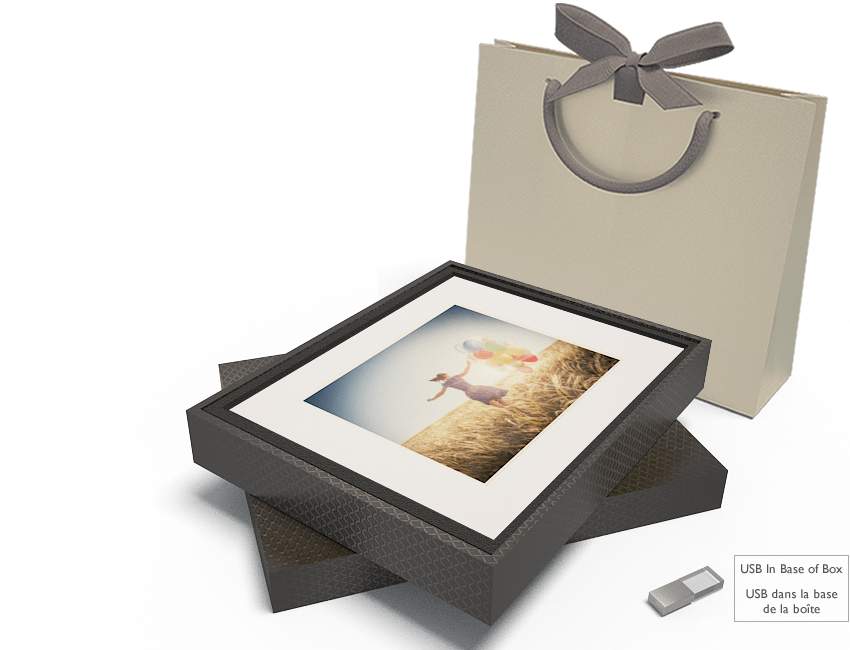 Boîte Gd Modèle 10 PP Blancs avec USB