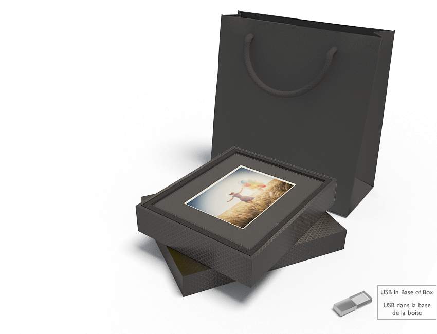 8x10 Diamond Folio Box w/ USB
