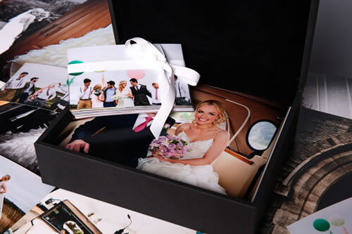 Black Premium Wedding Print Box