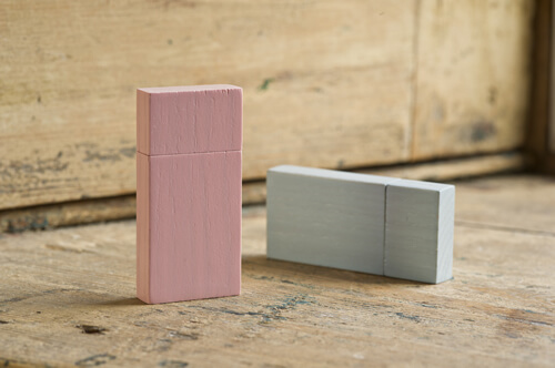 Pink and Blue Premium Wooden USBs