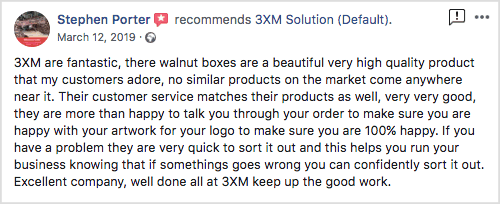 Another Happy 3XM Customer