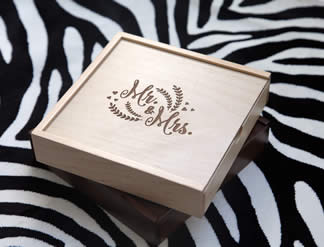 Maple Wood Print Box with USB