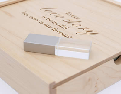 Maple Wood 6x4 Print and USB Boxes for Photographers